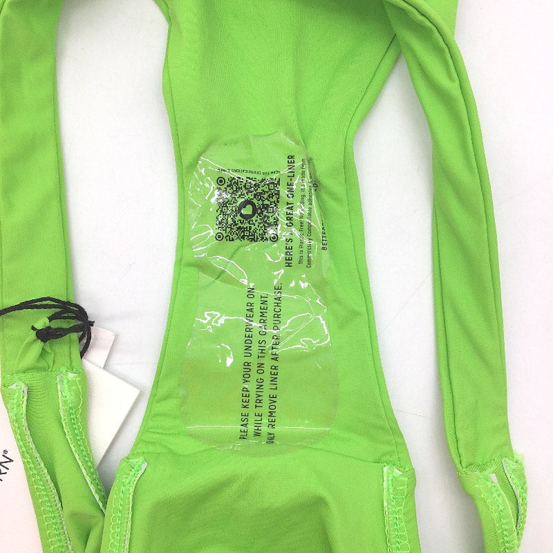 Bondi Born Bright Green Plain Bikini Bottom Ladies Size Small NEW - Image 3