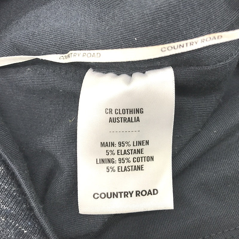 Country Road Womens Short Sleeve Grey Linen Blend Dress Size XXS NEW - Image 4