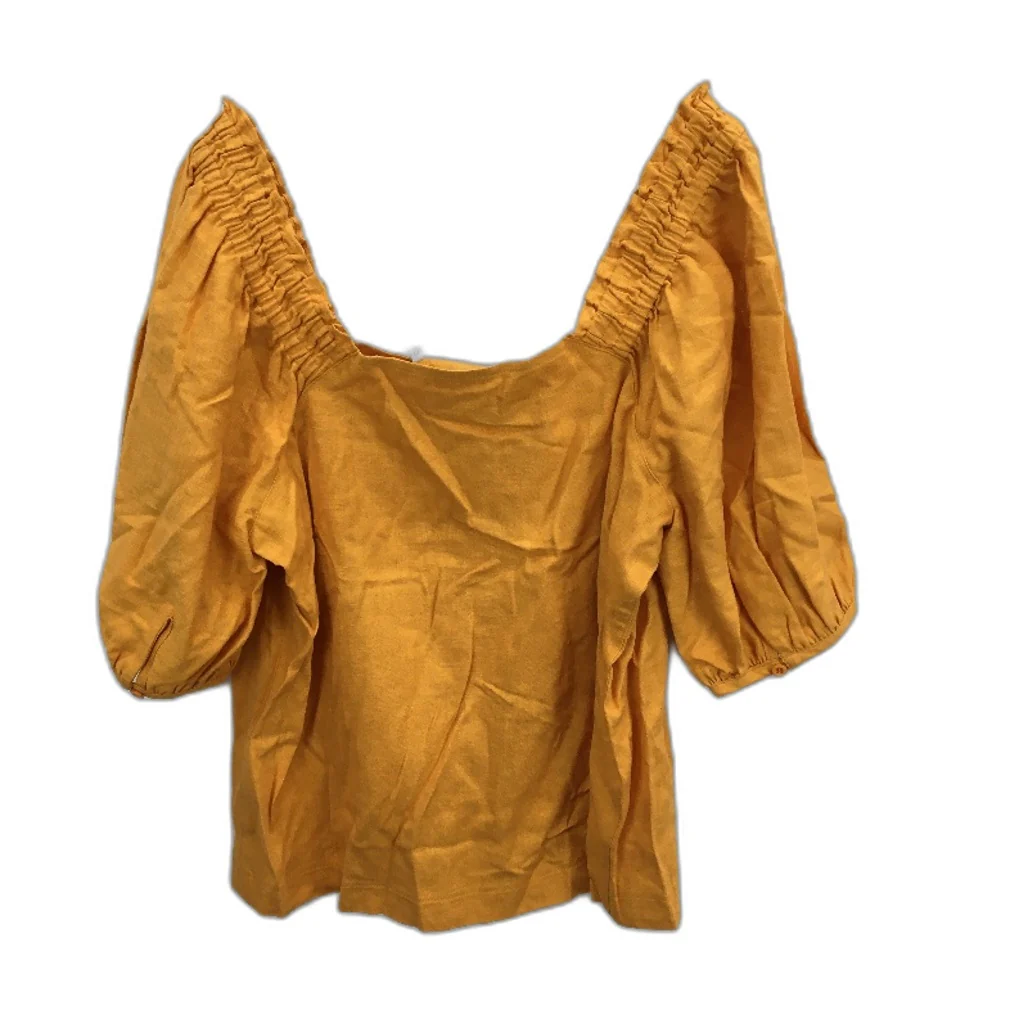 Jeanswest Butterscotch Candy Cropped Square Neck Top Ladies Size 10 NEW - Image 2