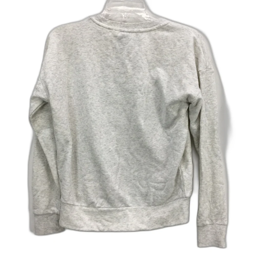 Adidas Athletics White Grey Classic Style Sweatshirt Jumper Ladies Size 8 - Image 2
