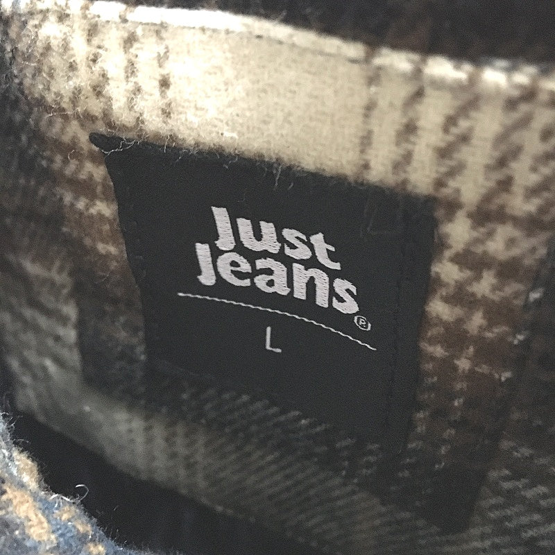 Just Jeans Brown Flannel Check Grey Removable Jersey Hood Jacket Mens Size L NEW - Image 6