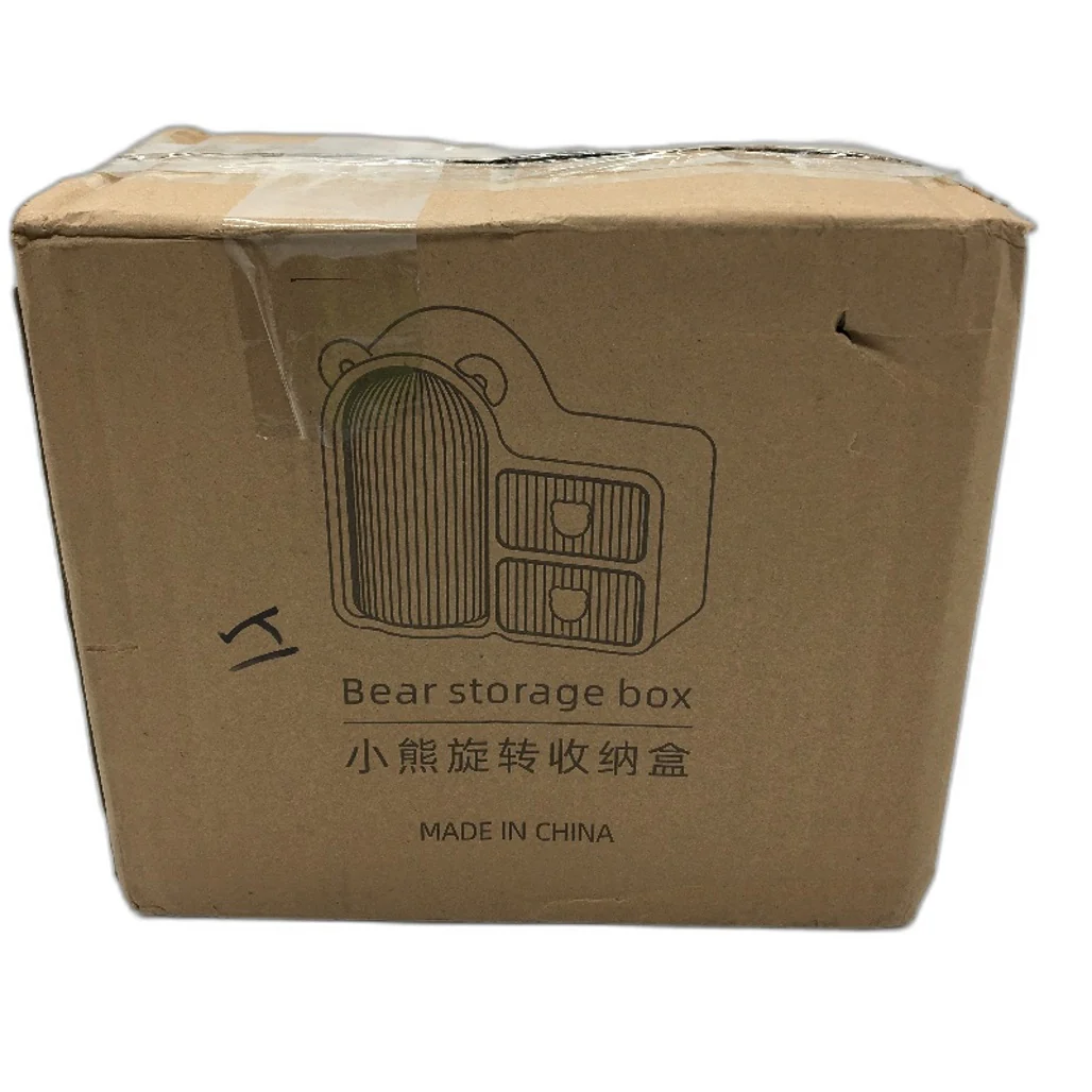 Cute Cream Bear Storage Desk Stationery Organiser 25x11x22cm NEW - Image 5