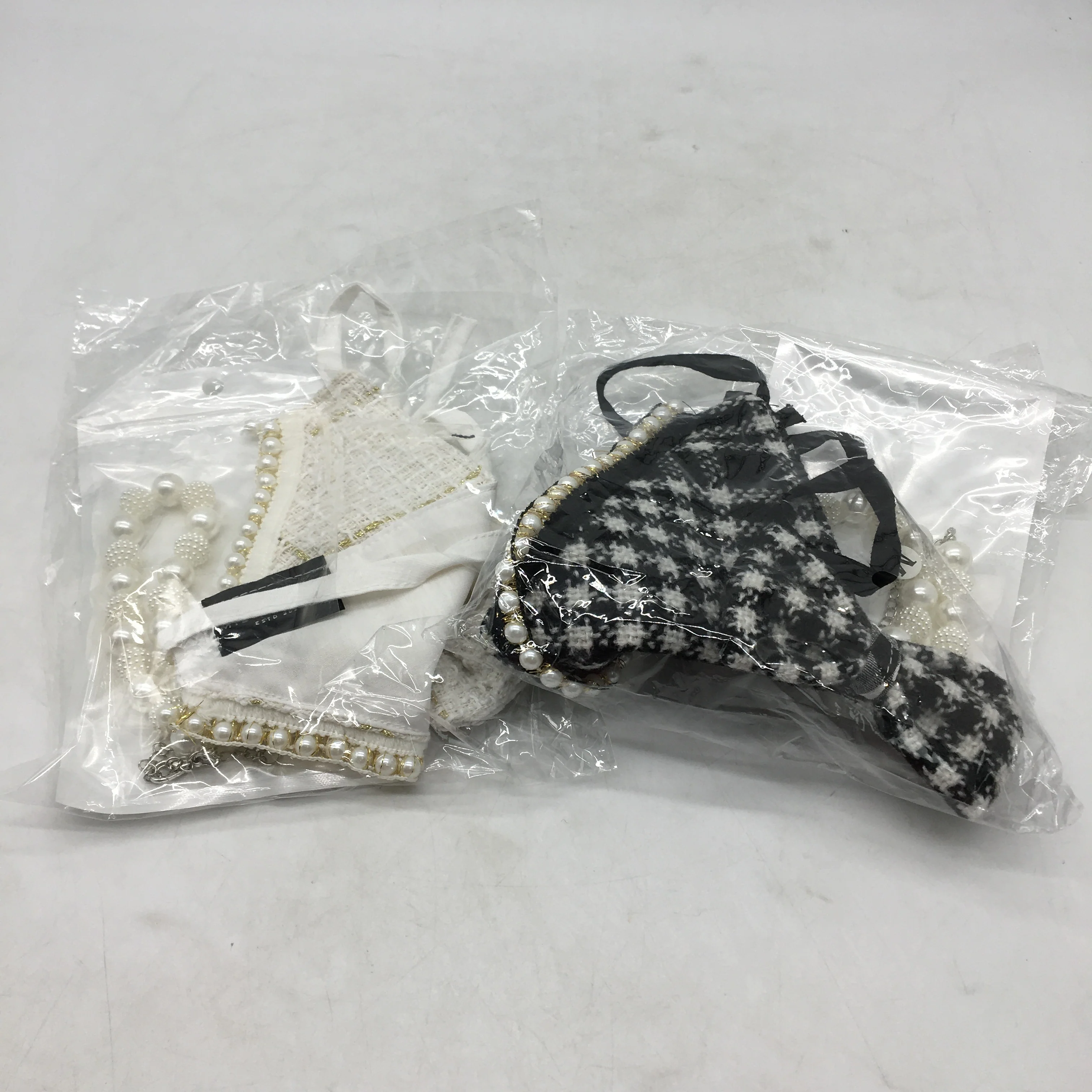 Milo & Mink 9 Pcs Black Fleece Doggy Sweater & Accessories Bundle Dog Size 2XS - Image 7