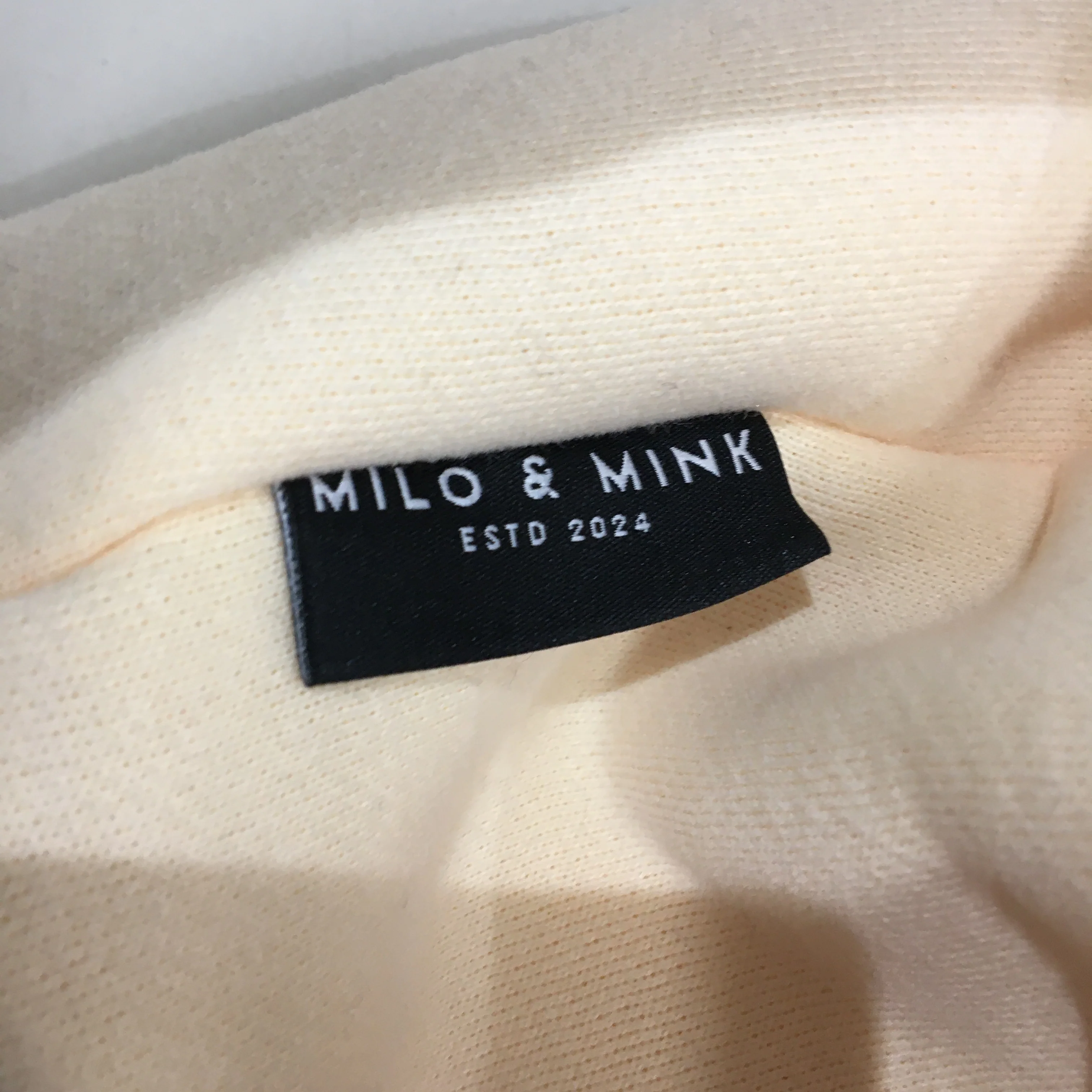 Milo & Mink Beige & Brown Collared Check Doggy Pullover Sweater Jumper Size S - Image 3