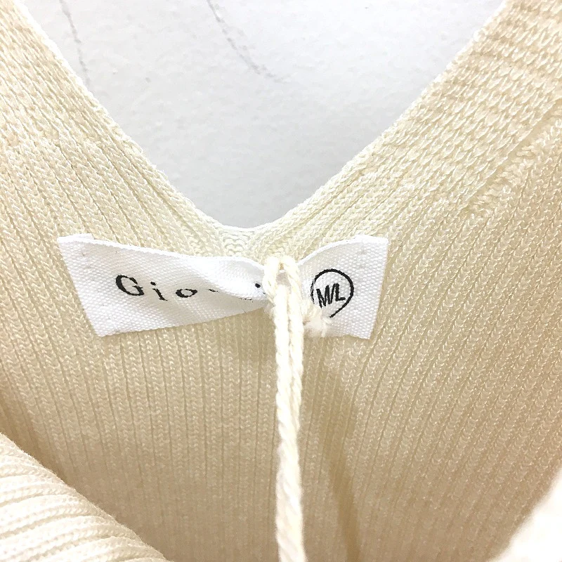 Giorgia V Neck Ribbed Double Slit Stretch Knit Tie Back Midi Dress Womens Sz M/L - Image 4