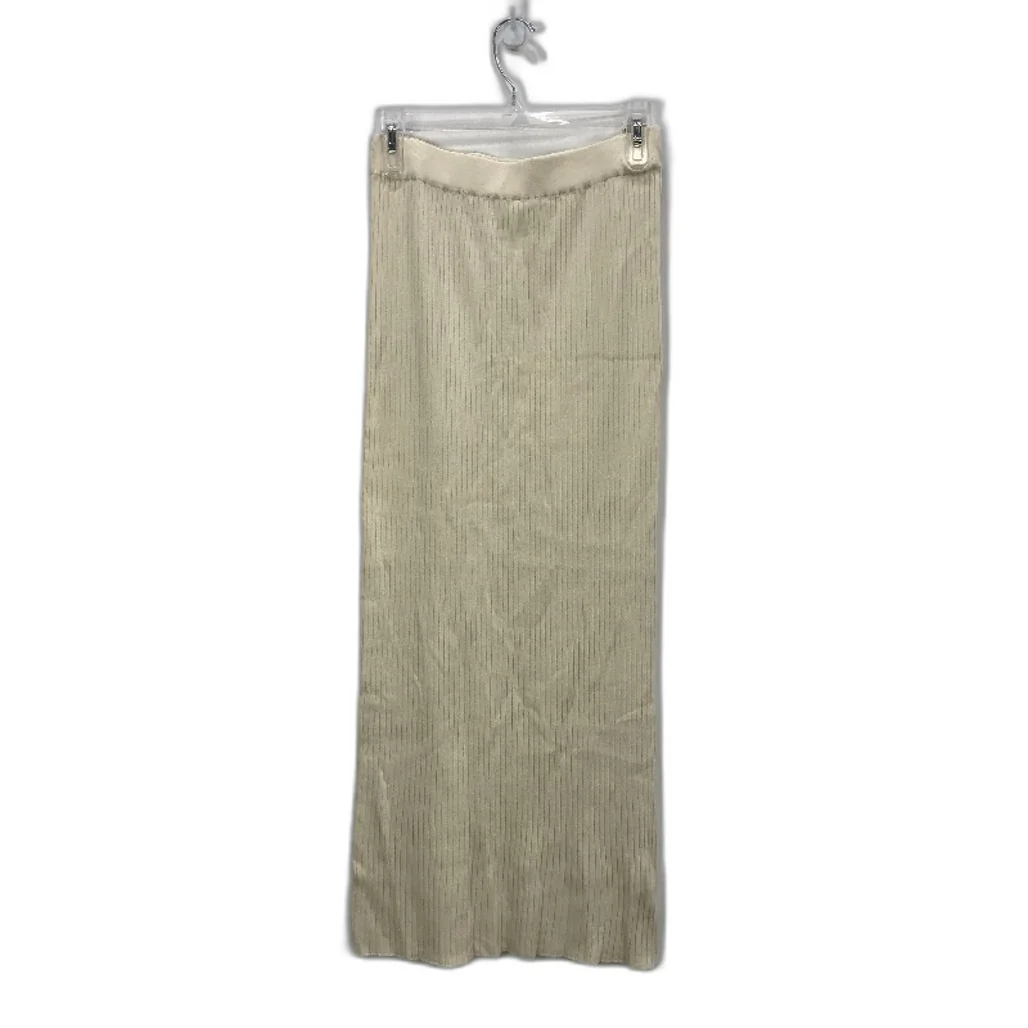 Subtitled Charlotte High Rise Knit Beige Midi Skirt Ladies Size Medium NEW