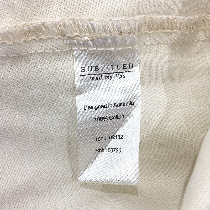 Subtitled Sand Cream Denim Myles Shacket Shirt Jacket Mens Size XS NEW - Image 6