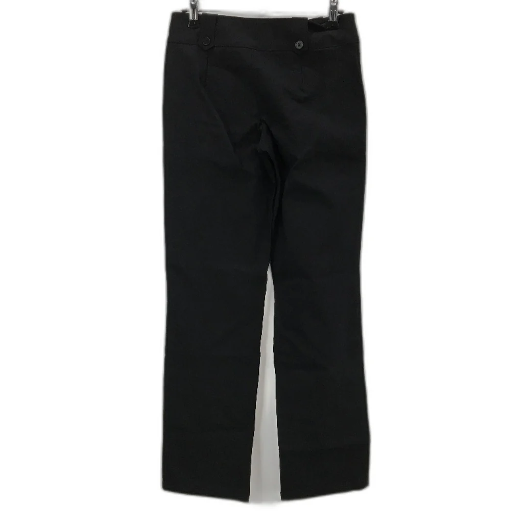 Neon Hart Black Double Button Waist Mid Rise Straight Pants Ladies Size XS NEW - Image 2
