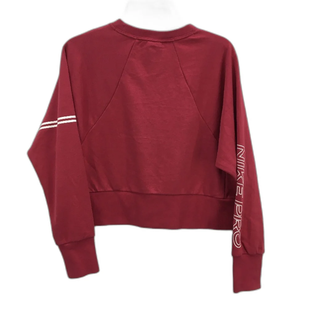 Nike Pro Dri-Fit Get Fit Cherry Red Longsleeve Training Shirts Ladies Size Small - Image 2
