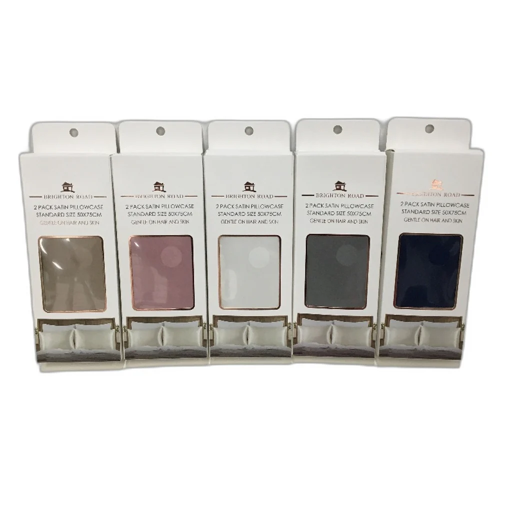 Brighton Road 2 Pack Champagne Gentle On Hair Satin Standard Pillowcases NEW - Image 4