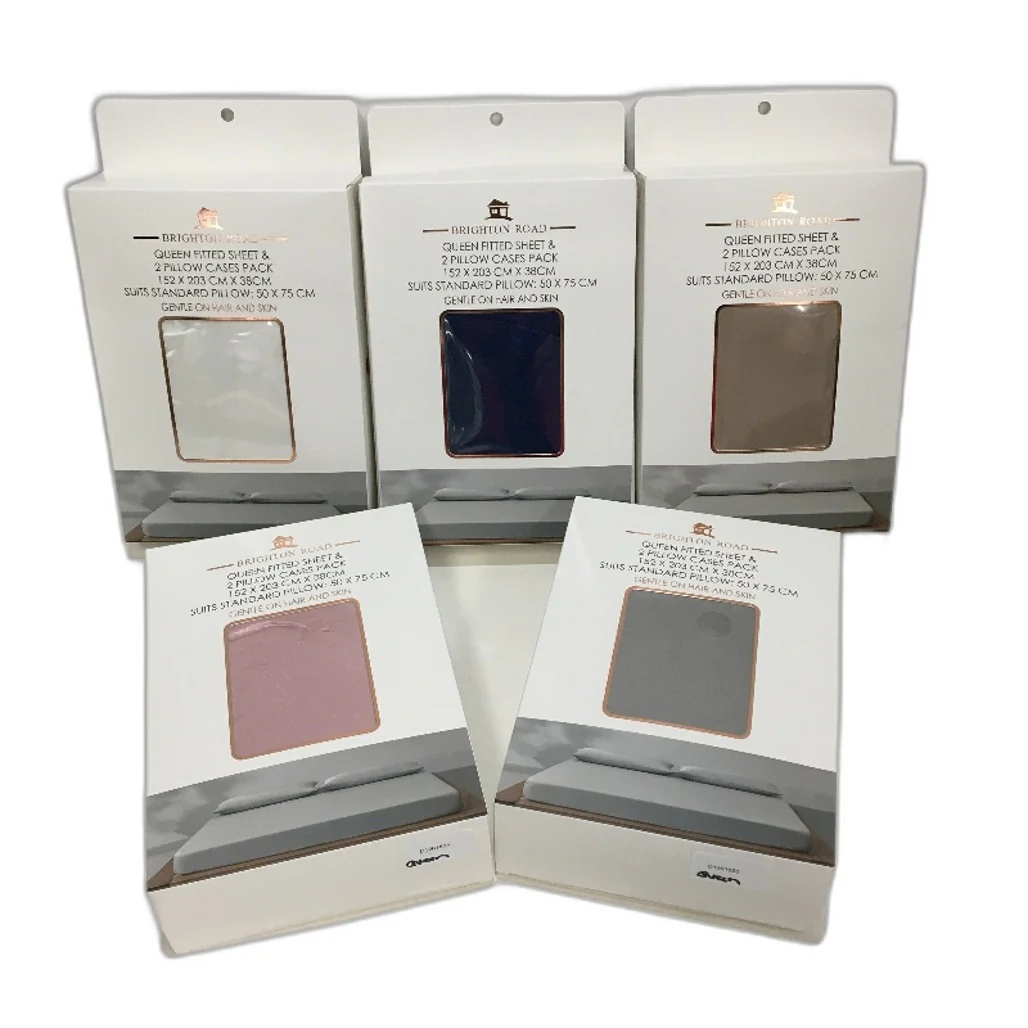 Brighton Road Pink Gentle On Hair & Skin Satin QUEEN Size Fitted Sheet Pack NEW - Image 4