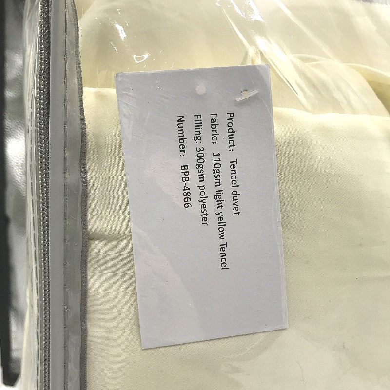 BP Bedding 110GSM Light Yellow Tencel Duvet Comforter - Image 3