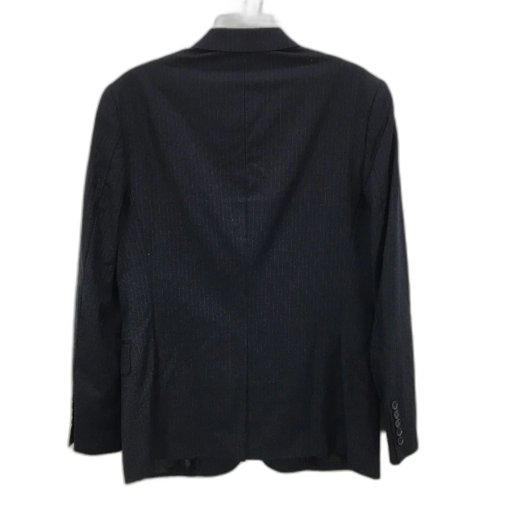 Calvin Klein Navy Pinstripe Single Breasted Fully Lined Blazer Mens Size 48 - Image 2