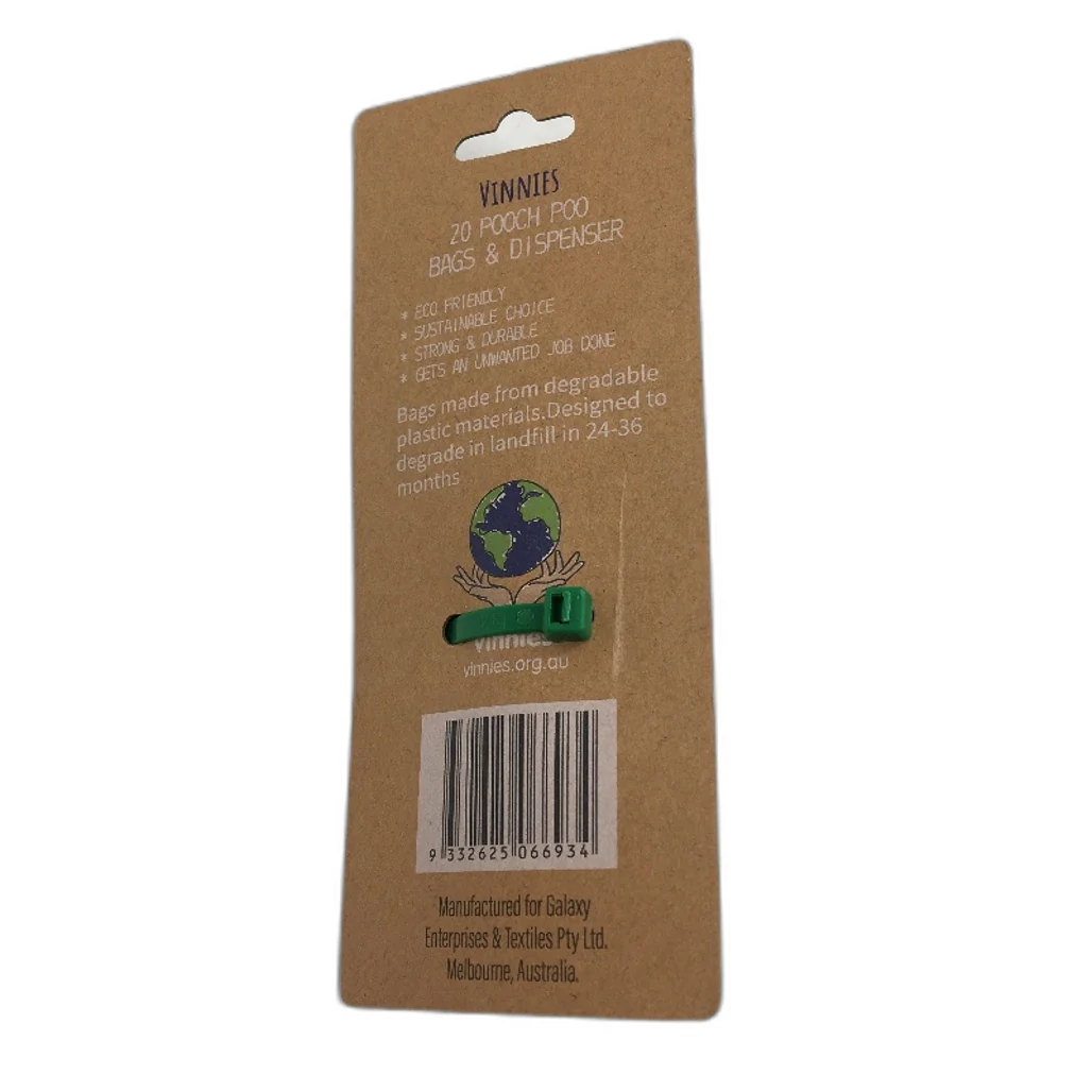 Vinnies & Fuzzy Friends 6pk x2 Poo Dispenser and x4 Scented Eco Dog Poo Bags NEW - Image 3