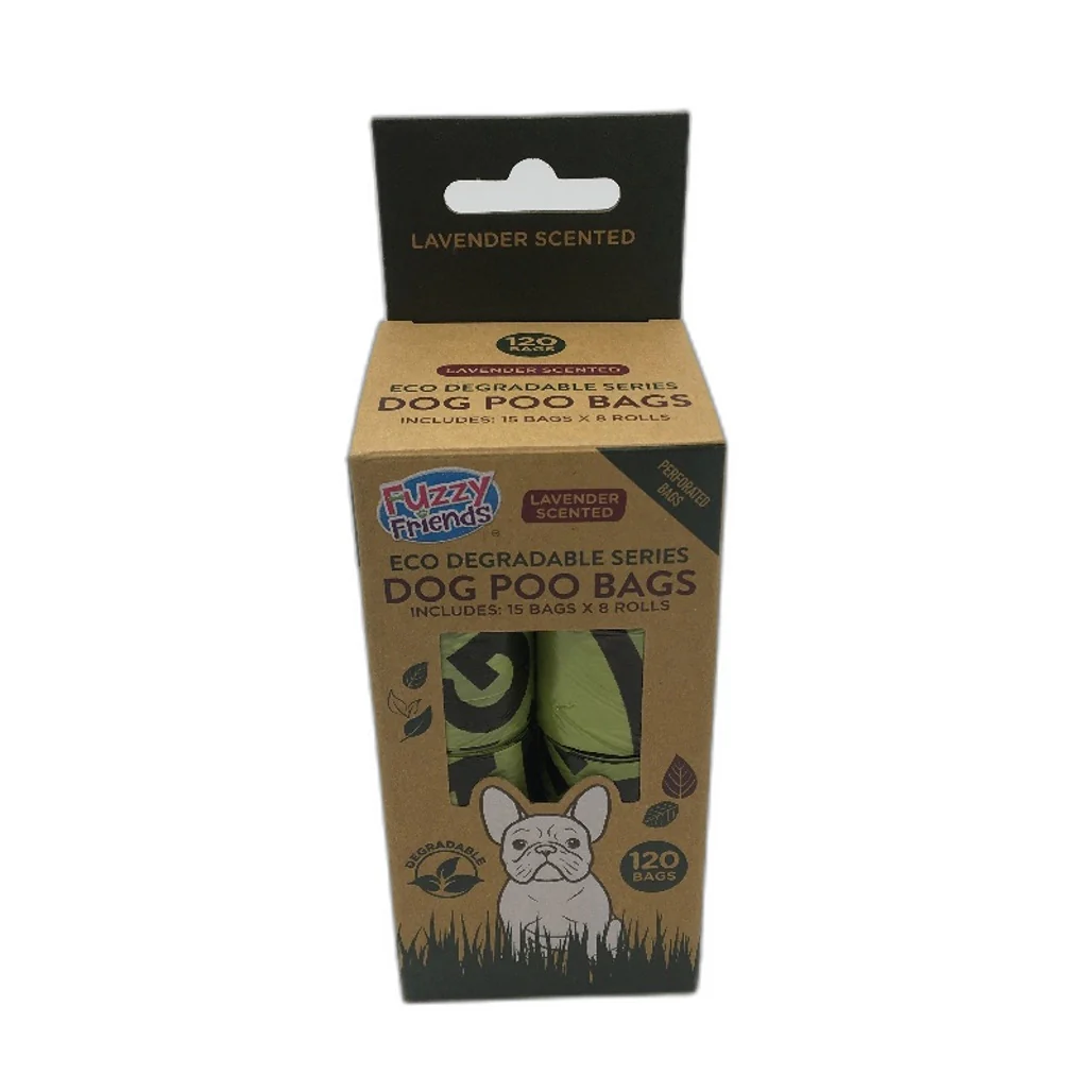 Vinnies & Fuzzy Friends 6pk x2 Poo Dispenser and x4 Scented Eco Dog Poo Bags NEW - Image 4
