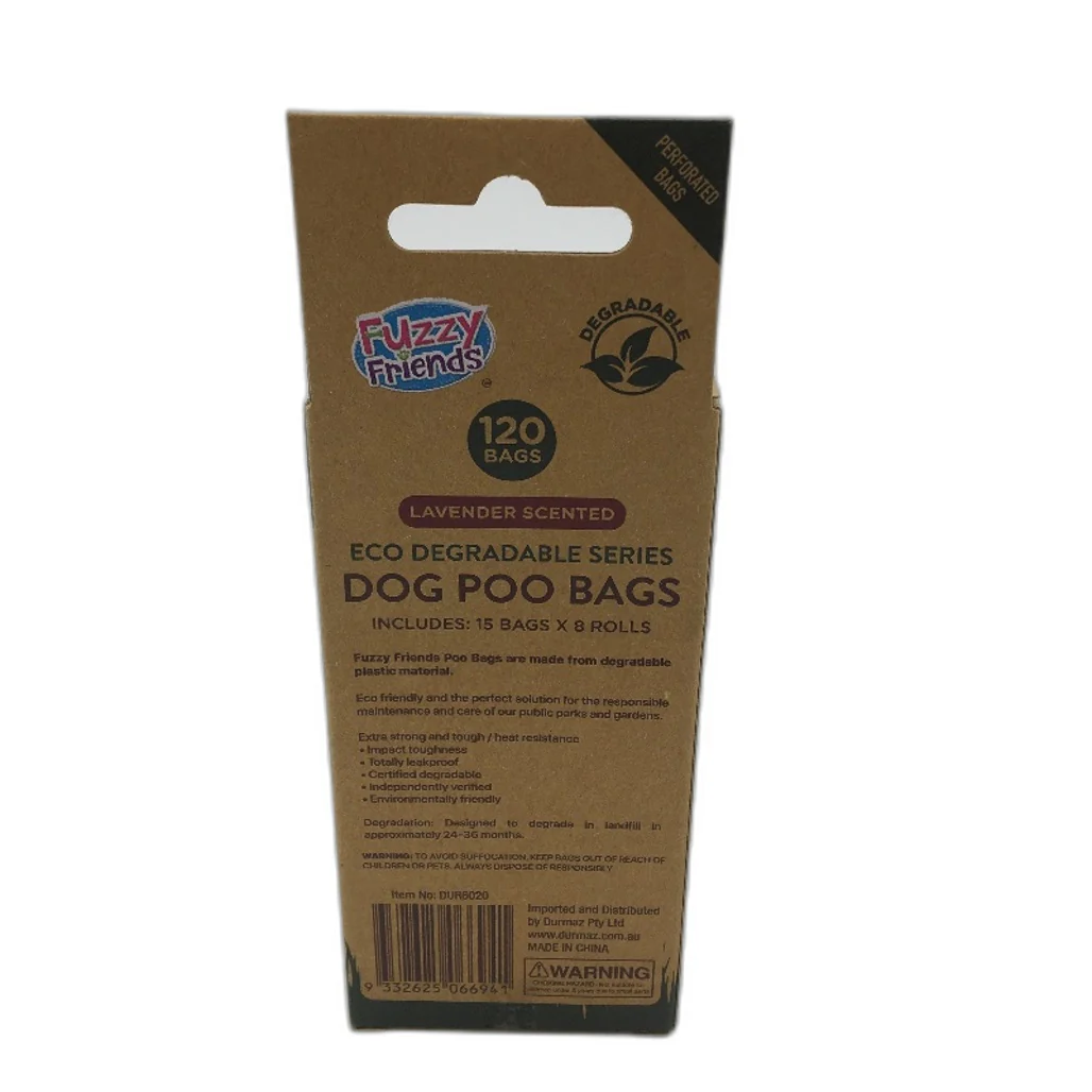 Vinnies & Fuzzy Friends 6pk x2 Poo Dispenser and x4 Scented Eco Dog Poo Bags NEW - Image 5