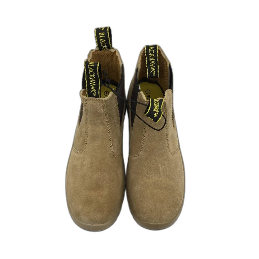 Blackhawk Pull Up Steel Toe Cap Safety Boots Suede Wheat Mens Size 7 NEW - Image 4