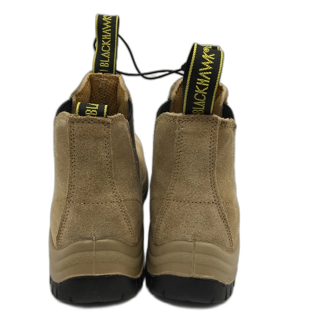 Blackhawk Pull Up Steel Toe Cap Safety Boots Suede Wheat Mens Size 7 NEW - Image 5