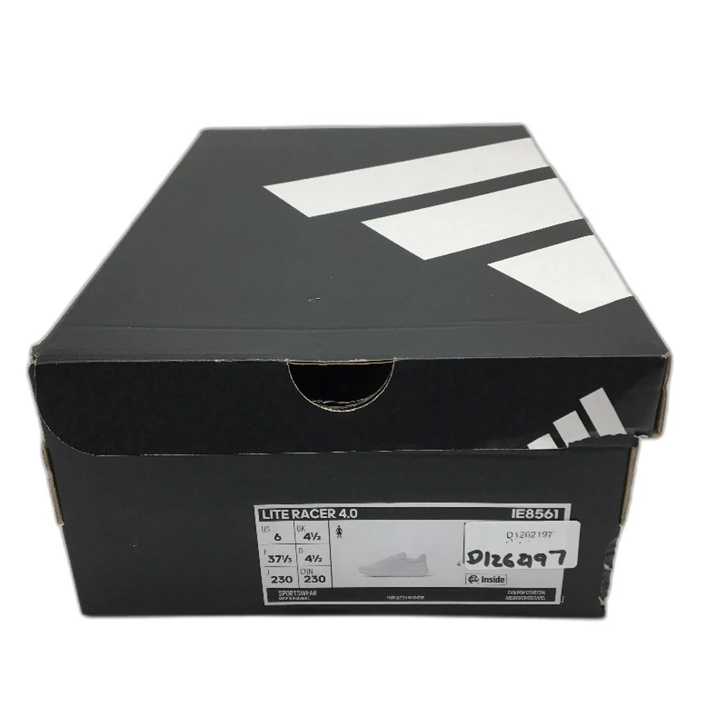 Adidas Lite Racer 4.0 Womens White Running Sneakers IE8561 Size US 6 NEW - Image 3