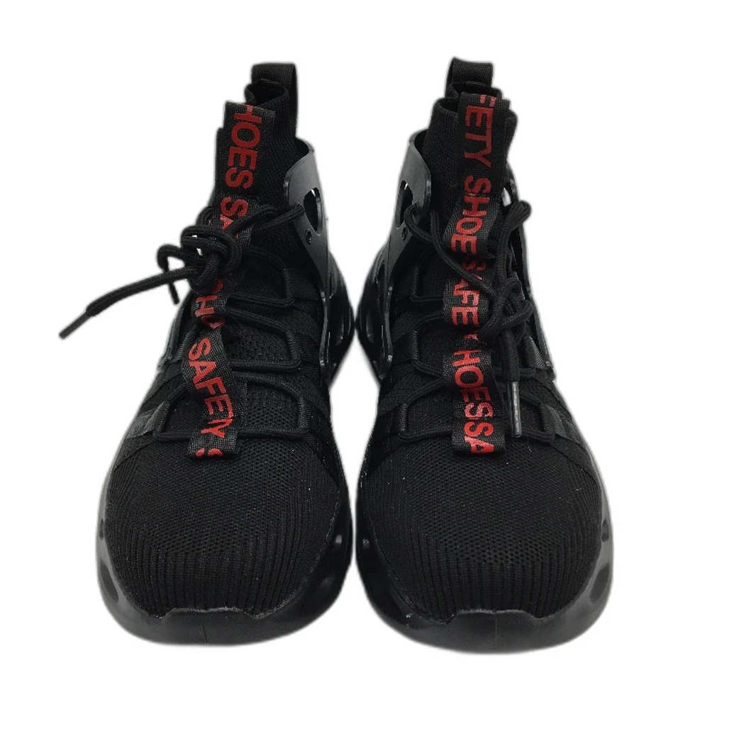 9KSAEFTYJB Safety Steel Toe Black Lace Up Work Sneaker Shoes Mens EU 40 NEW - Image 3