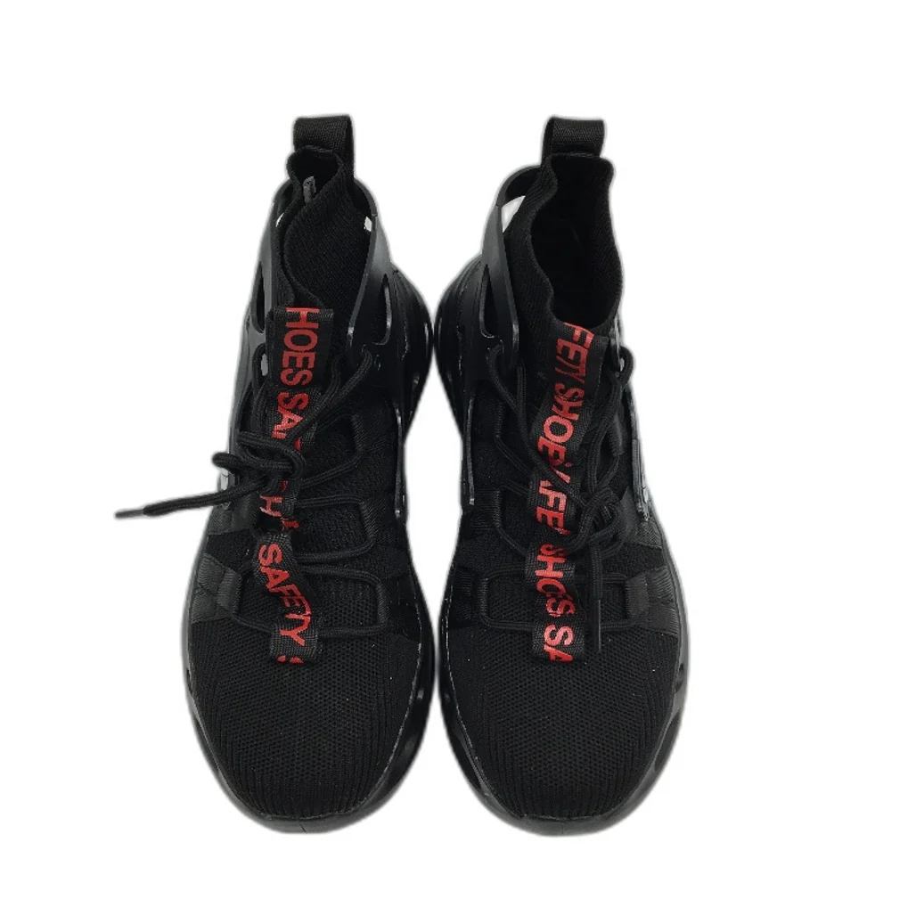 9KSAEFTYJB Safety Steel Toe Black Lace Up Work Sneaker Shoes Mens EU 40 NEW - Image 4