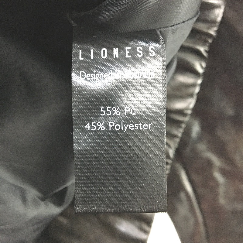 Lioness Eighties Vegan Leather Black Bomber Jacket Ladies Size XS NEW - Image 6