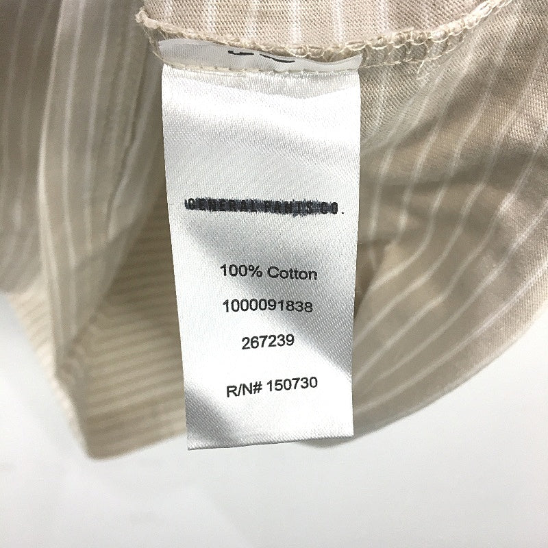 General Pants Co Brown O.G. Skate Classic Striped Cotton Tee Mens Size Small - Image 4