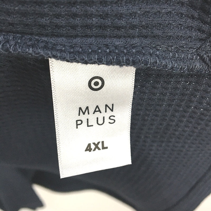 Target Australian Cotton Blend Navy Blue Waffle Polo T-Shirt Mens Size 4XL NEW - Image 4