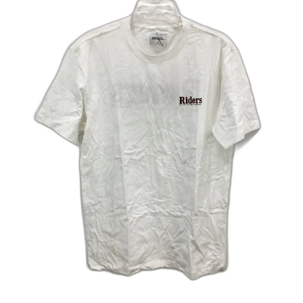 Riders by LEE Cotton Trademark Logo White Tee Shirt Mens Size Medium NEW