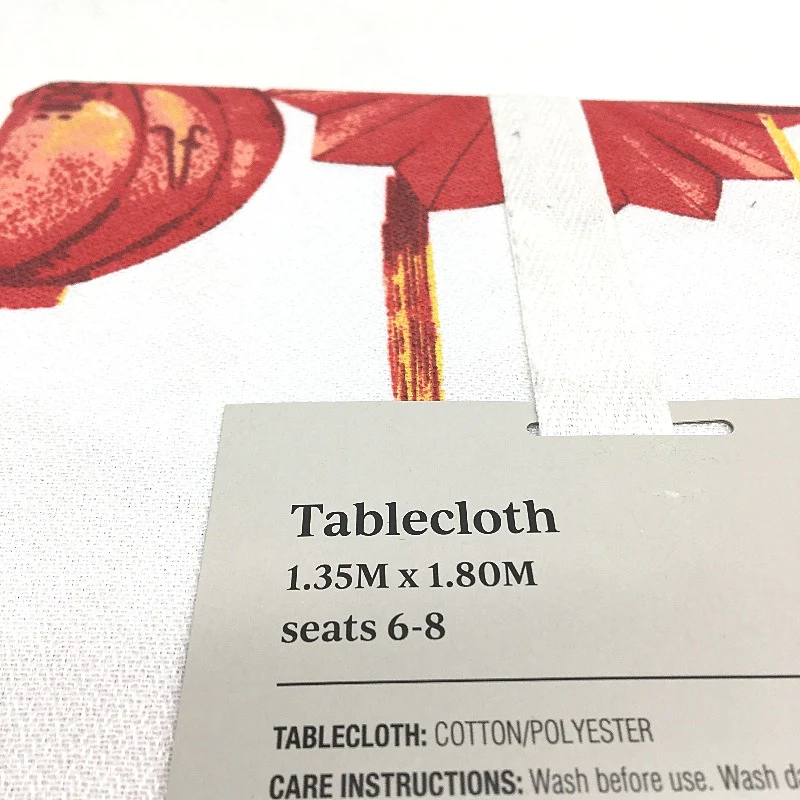 Peppertree Oriental Lantern Rectangle Cotton Blend Tablecloth 135 x 180cm NEW - Image 4