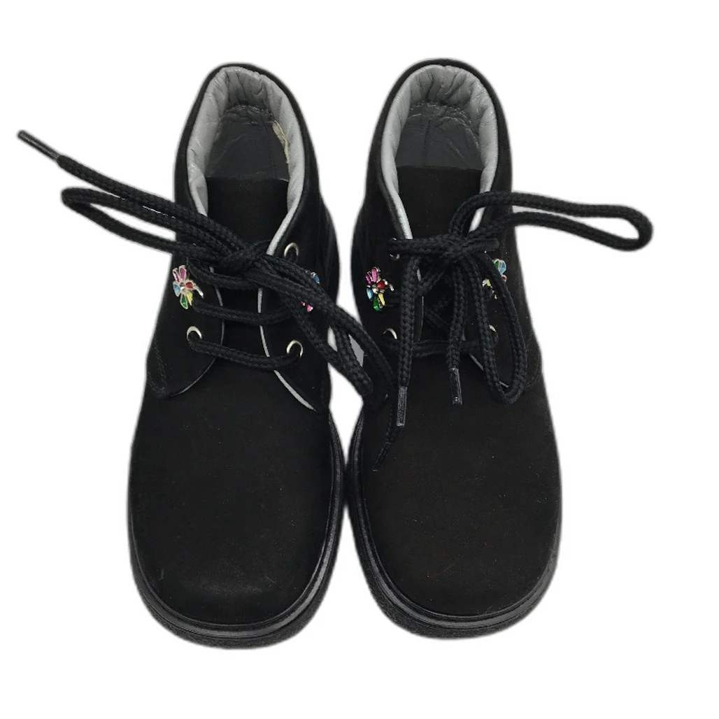Jolie Amie Madeleine Black Nubuck Leather Suede Kids Boots Sz US 11.5 EUR 29 NEW - Image 3