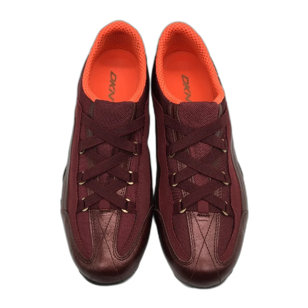 DKNY Mulberry Leather Empire Luxe Slip On Casual Sneaker Shoe Ladies Size 10 NEW - Image 3