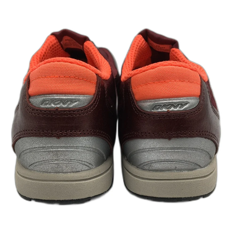 DKNY Mulberry Leather Empire Luxe Slip On Casual Sneaker Shoe Ladies Size 10 NEW - Image 4