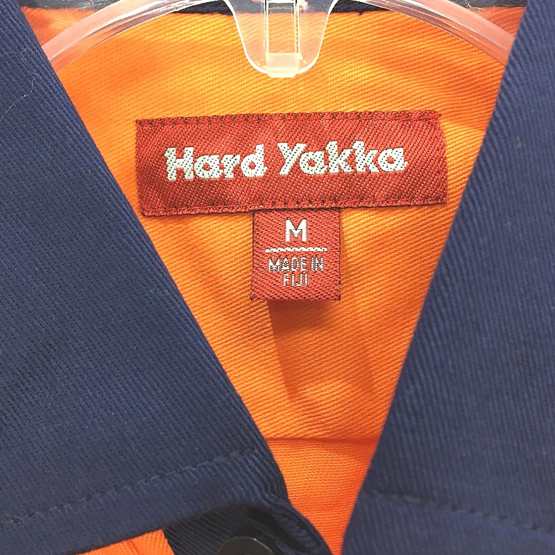 Hard Yakka Orange Hi-Vis 2 Tone Long Sleeve Button Up Shirt Mens Size Medium - Image 3