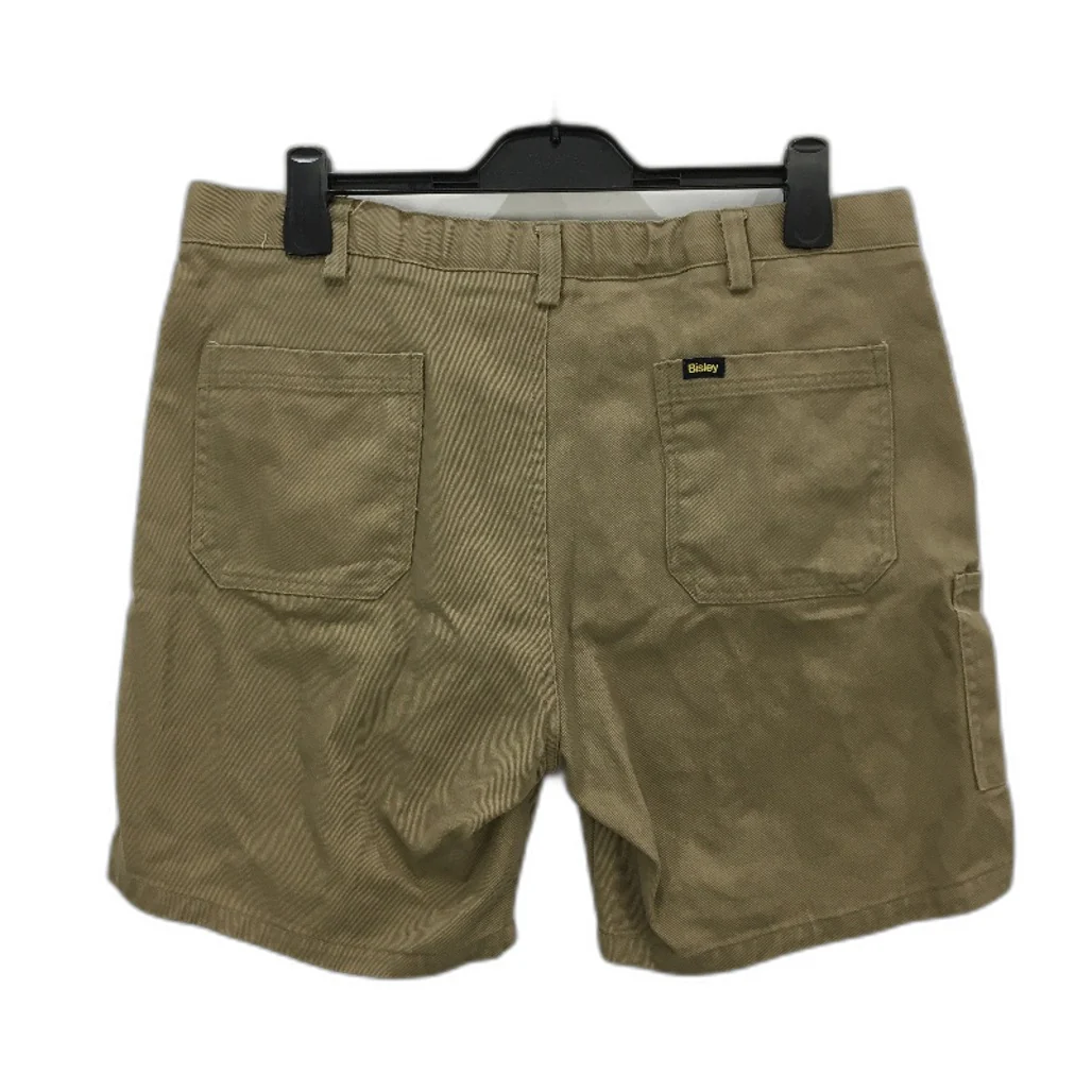 Bisley Workwear Khaki Cotton Cargo Work Shorts Mens Size 132/52 - Image 2