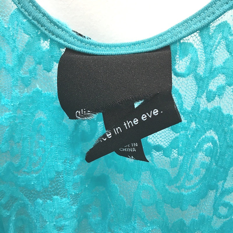 Alice in the Eve Zayla Lace Aqua Blue Maxi Dress Ladies Size Medium NEW - Image 3