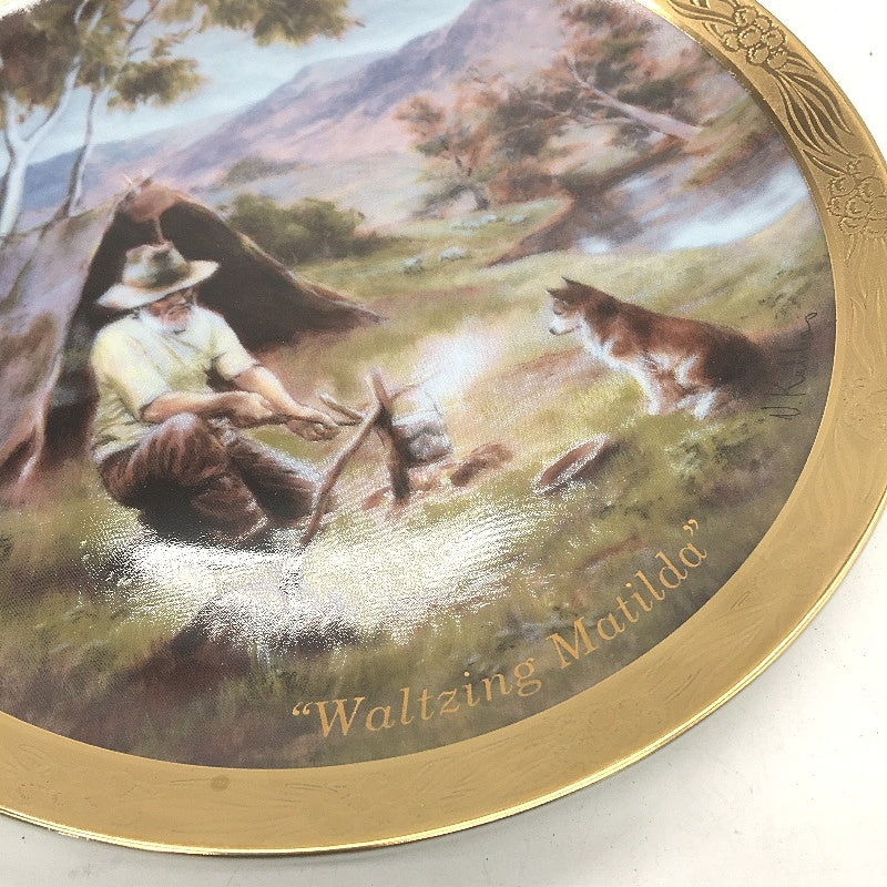 VINTAGE Bradford Exchange 132J Waltzing Matilda Porcelain Decorative Plate - Image 5