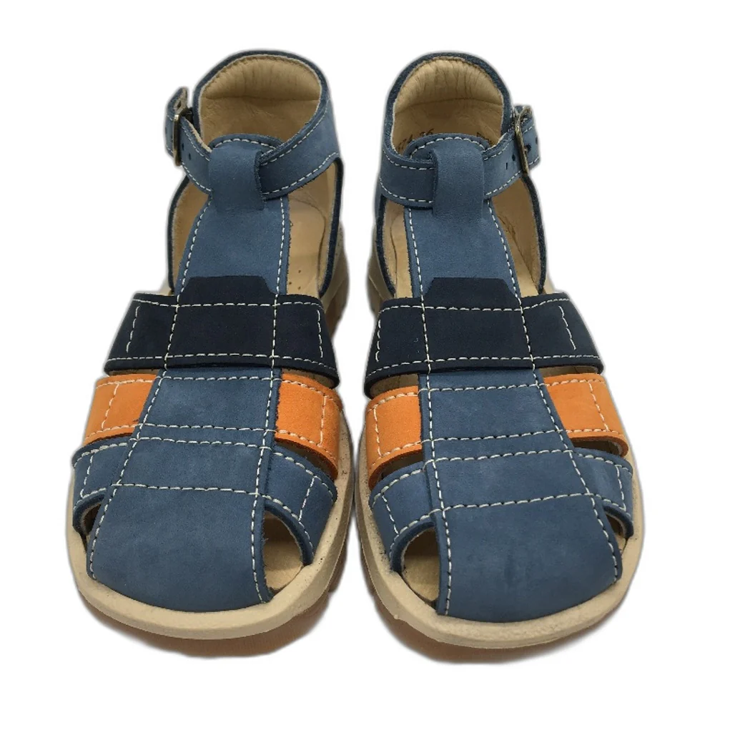 Aster Navy Blue Leather Joba Sandal Shoes Toddler Size 2-2.5Yrs EU 23 NEW - Image 2