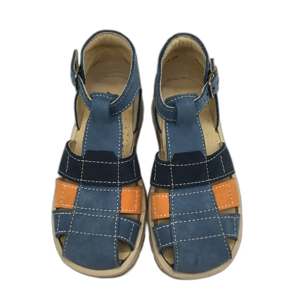 Aster Navy Blue Seude Leather Joba Sandals Toddler Size 3-4Yrs UK 8 EU 25 NEW - Image 3