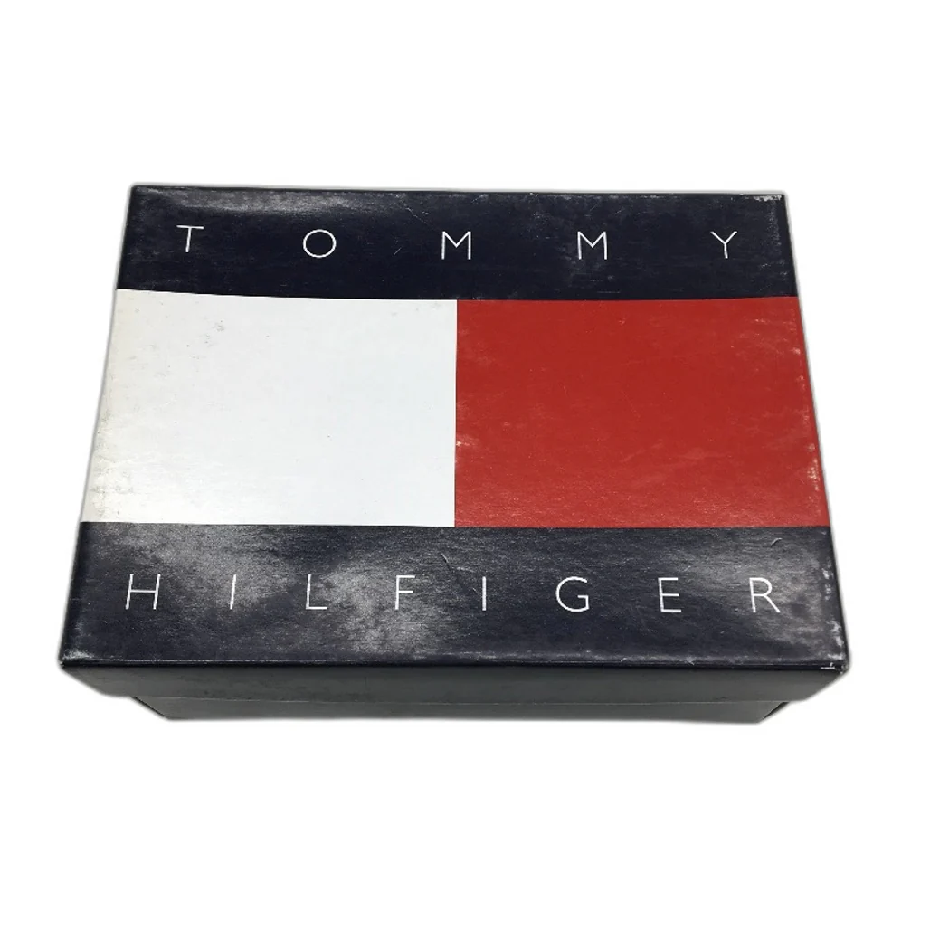Tommy Hilfiger White Red Leather Sneaker Shoe Kids Size US 10 EUR 27.5 NEW - Image 6