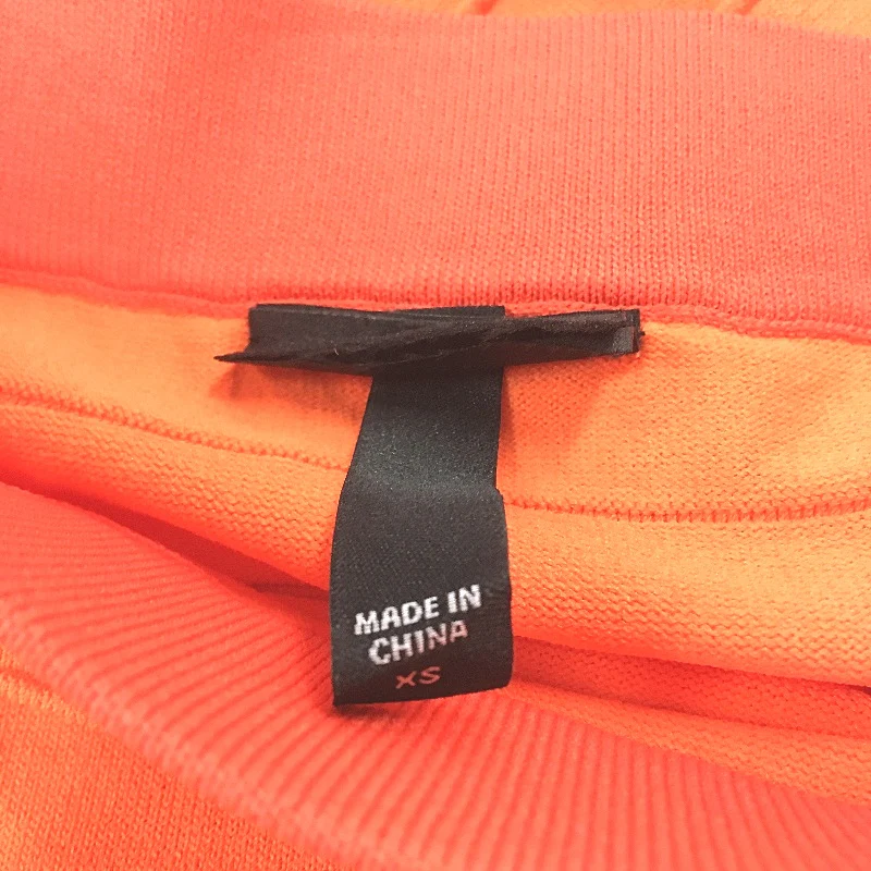 Alice in the Eve Ribbed Orange Slip On Stretch Maxi Skirt Ladies Size XS NEW - Image 4