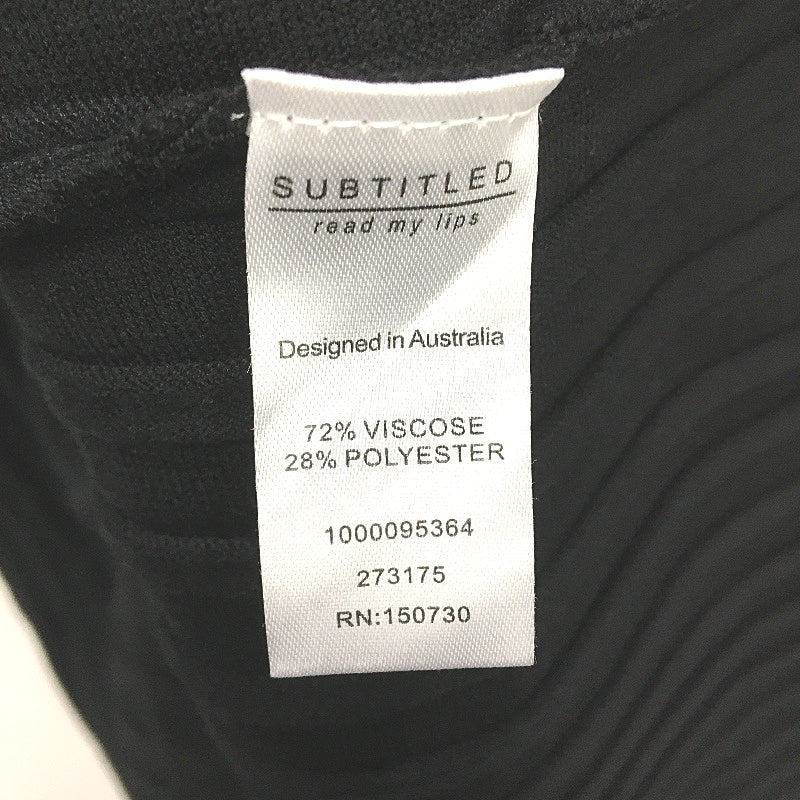 Subtitled Bonnie Rib Knit Black Mid Rise Maxi Skirt Ladies Size Small NEW - Image 4