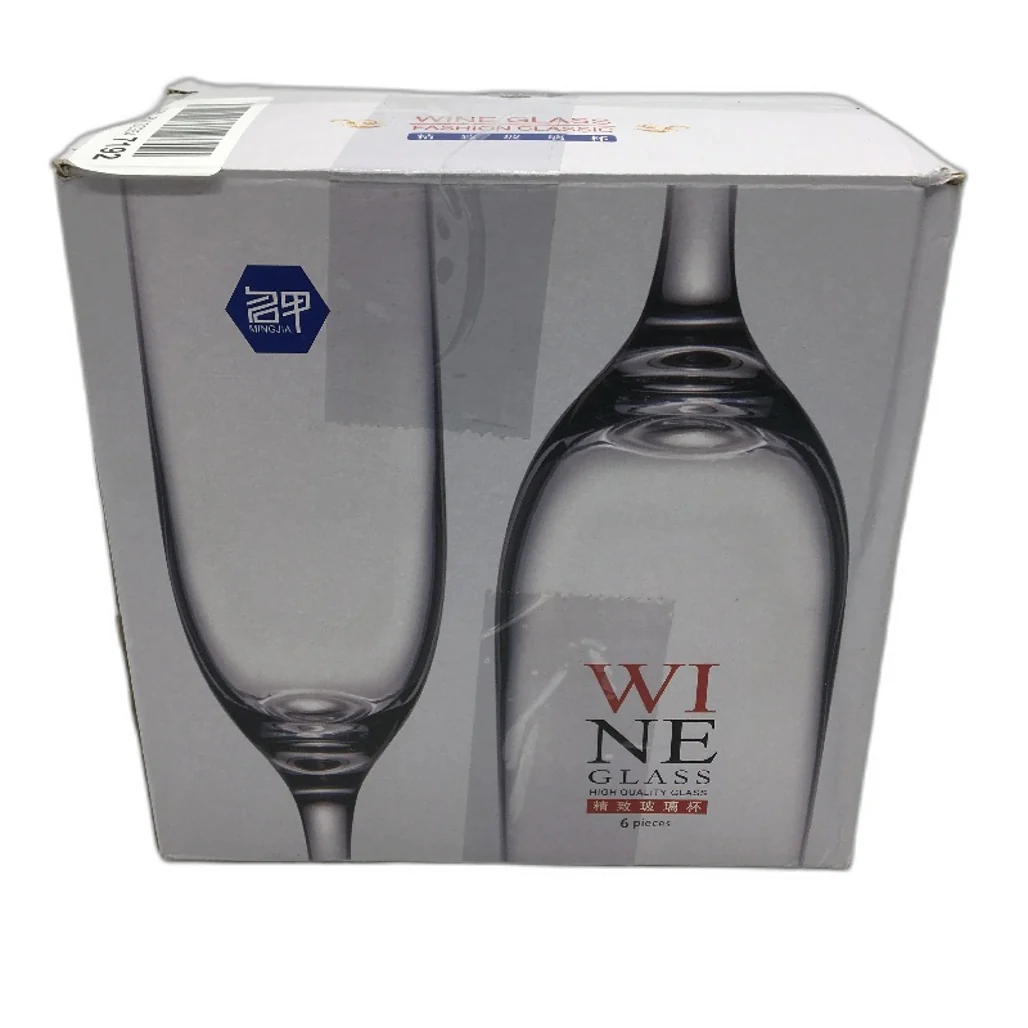 6 Pcs Stemmed Champagne Glasses Crystal Clear Sparkling Wine Glass Set - Image 5