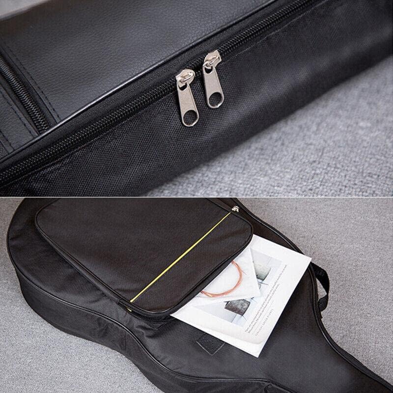 Acoustic Guitar Black 41" 600D Oxford Fabric Double Straps Bag Soft Case NEW - Image 3