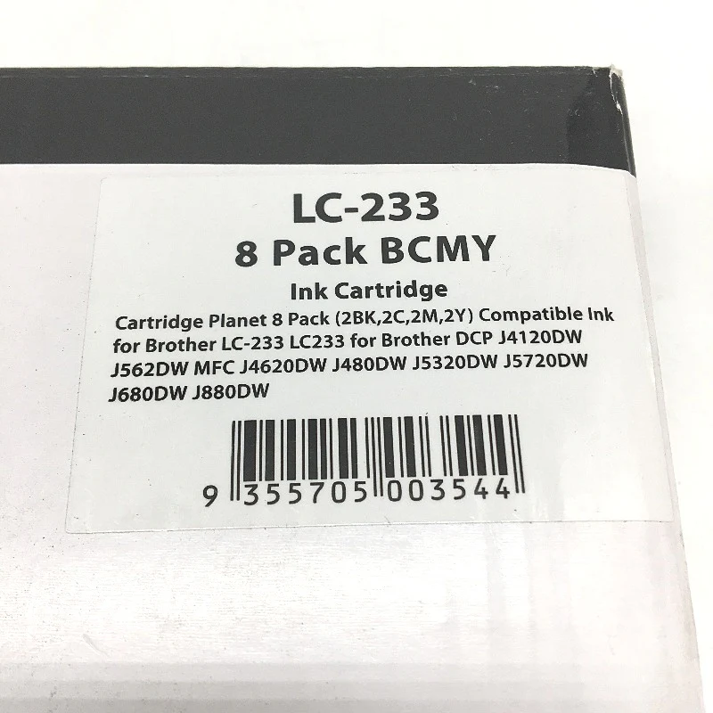 Cartridge Planet 8 Pack (2BK, 2C, 2M, 2Y) Compatible Ink For Brother LC-233 - Image 5