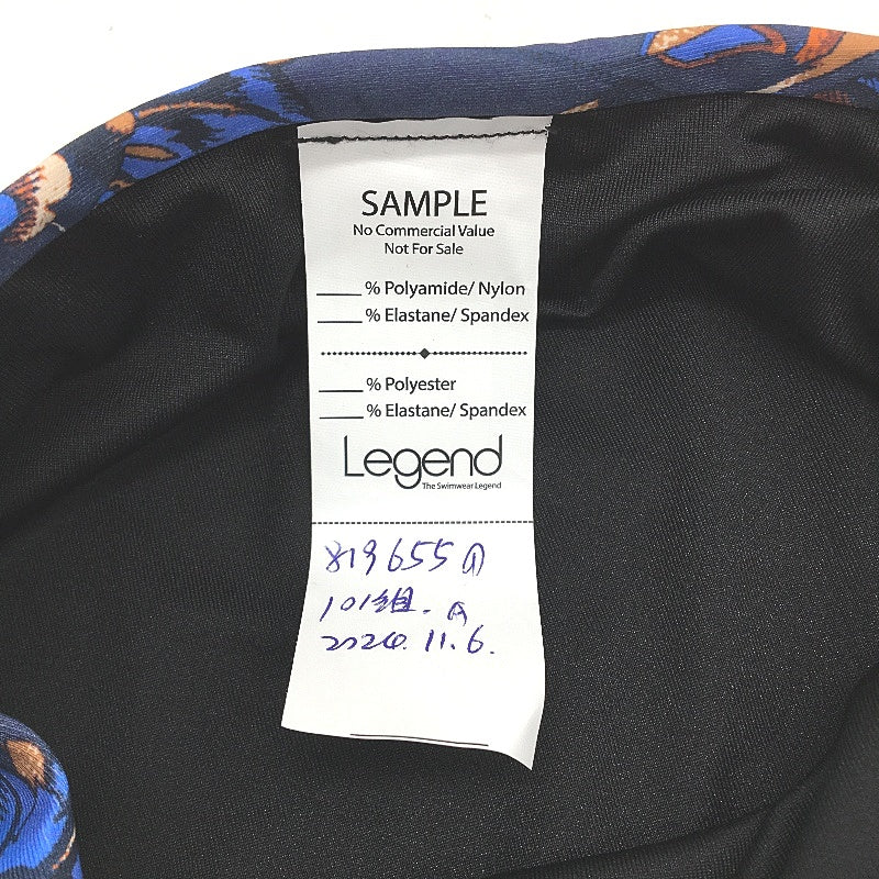 Myer Navy Blue Floral Patterned Cross Front Brief Bikini Bottom Ladies Size 10 - Image 4