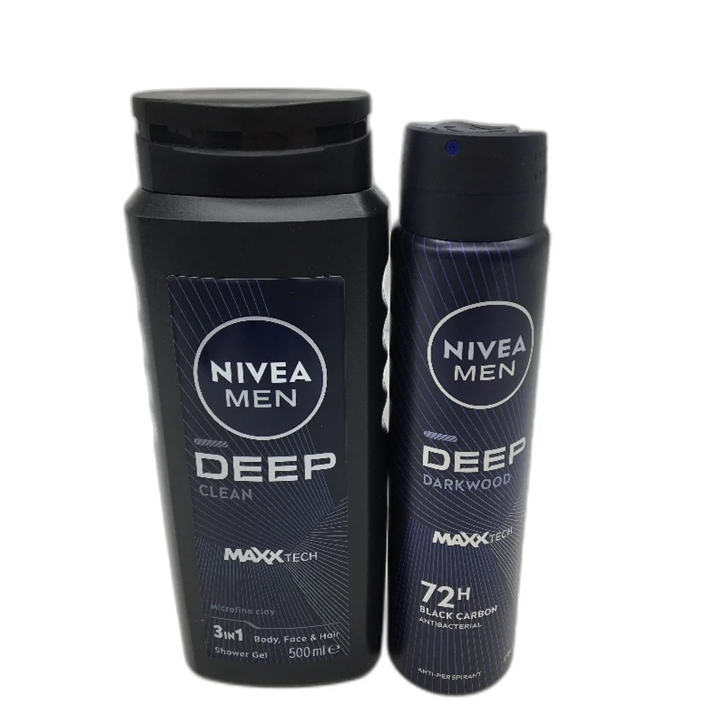 Nivea 2 Pcs Men 'Be Game Ready' Aerosol Deodorant & Shower Gel Deep Duo Kit - Image 6