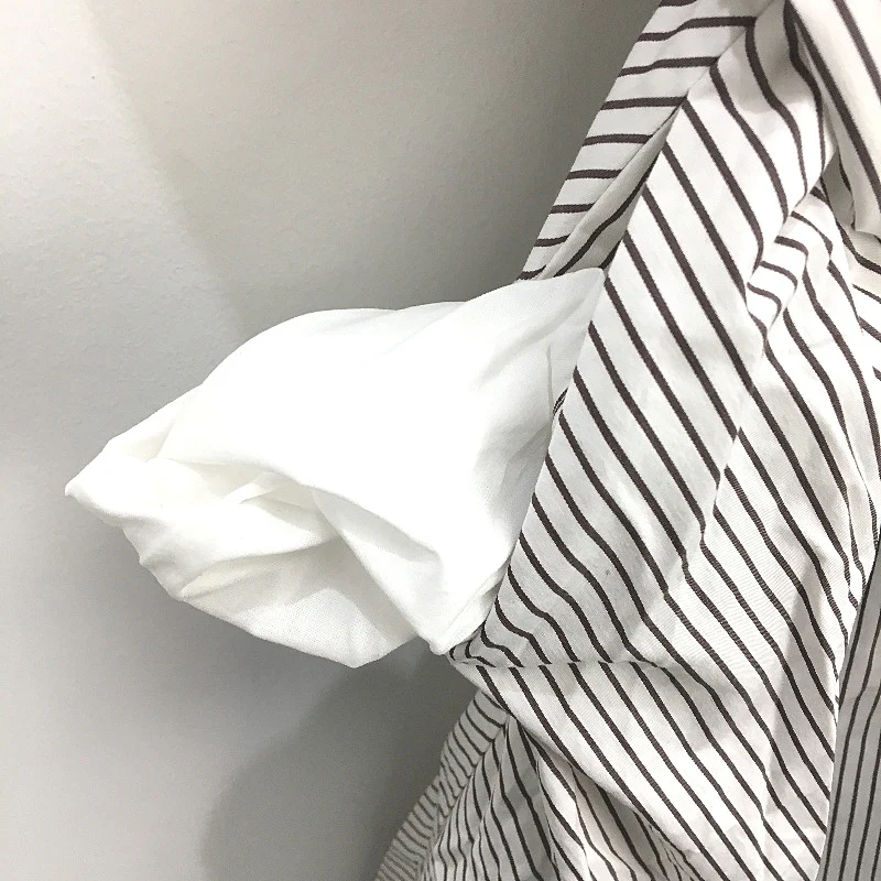 Portmans Channa Fudge Stripe White Button Up Midi Dress Ladies Size AU 16 NEW - Image 5