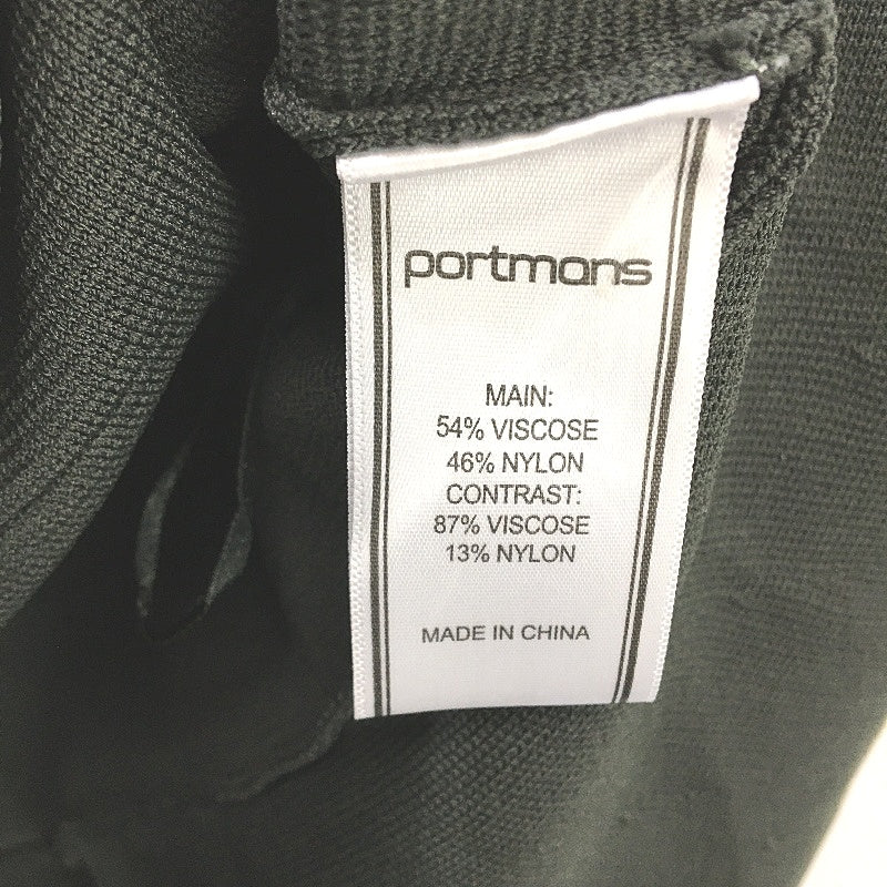 Portmans Hannah Sheer Yoke Sleeveless Pine Green Shirt Ladies Size Medium NEW - Image 5