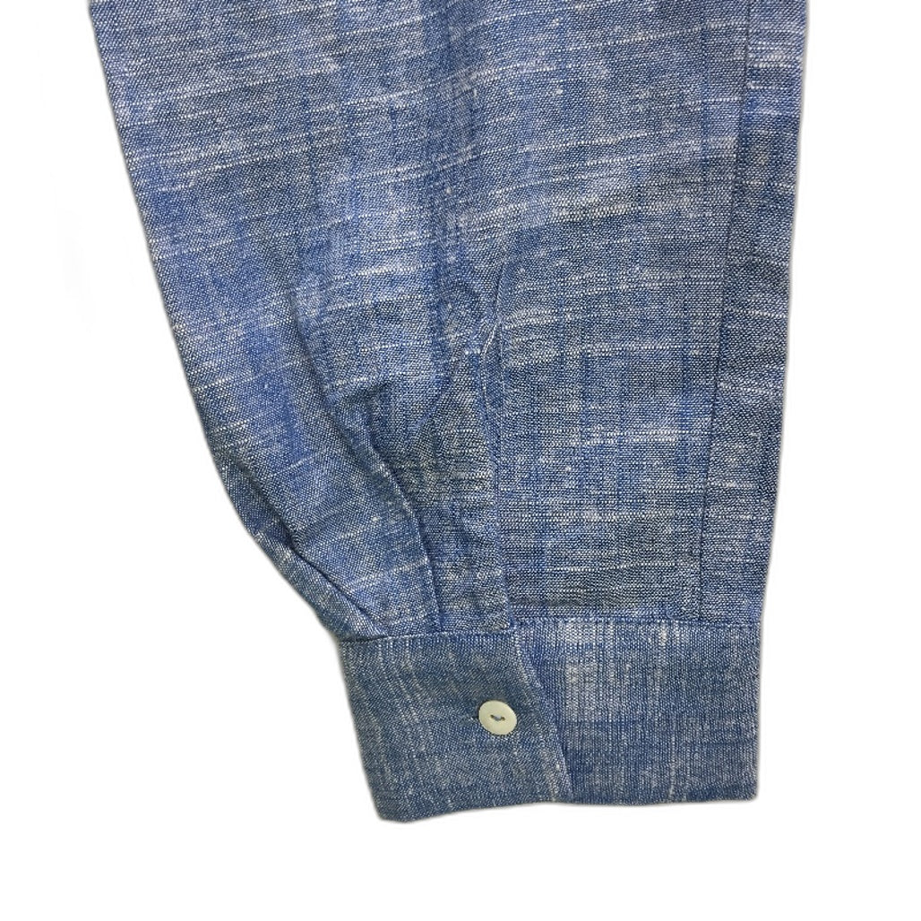 Dotti Paige Blue Marle Long Sleeve Linen Blend Shirt Ladies Size AU 12 NEW - Image 5
